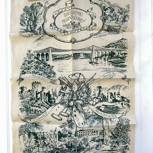 Vintage Laura Ashley Home Decor, 40th Anniversary Tea Towel